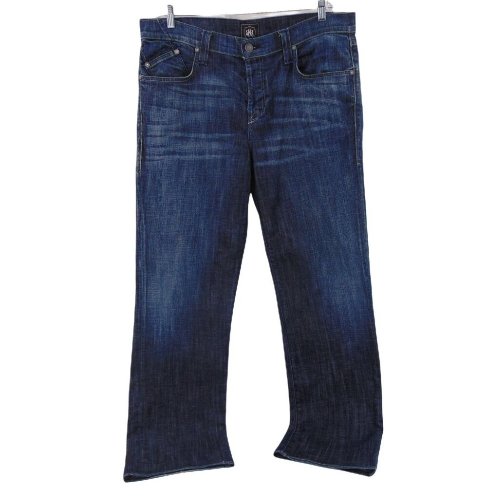 Rock Republic Neil Button Fly Jeans 38 Desecration Wash Cotton Stretch Straight